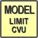 Piktogram - Model: Limit CVU